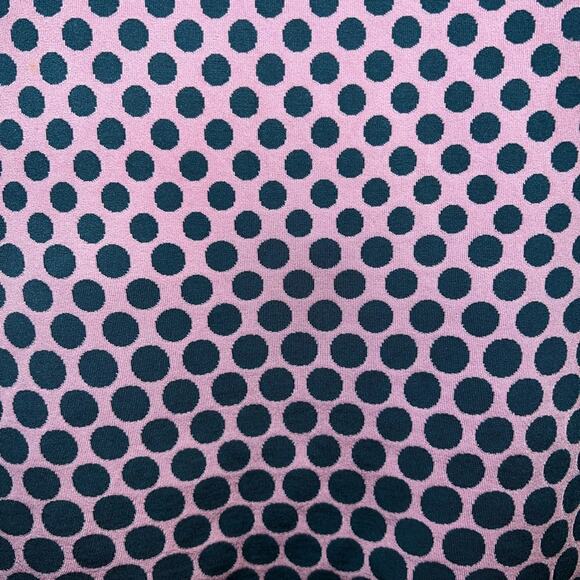Zac Posen Polka Dot Knit Dress Size Medium Pink Green - Picture 9 of 13